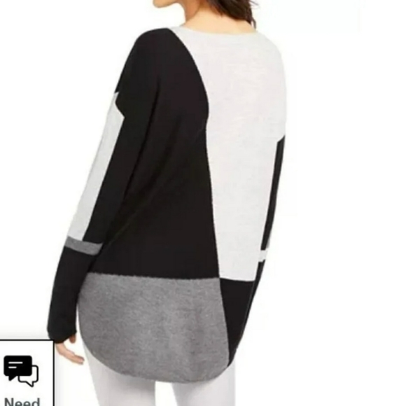 INC International Concepts Color block Sweater Petite Small NWT Msrp $59… - Picture 2 of 5